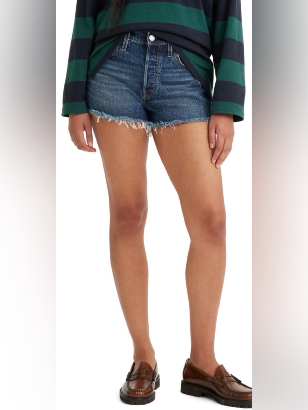Levi's Dark Blue Jean Shorts
